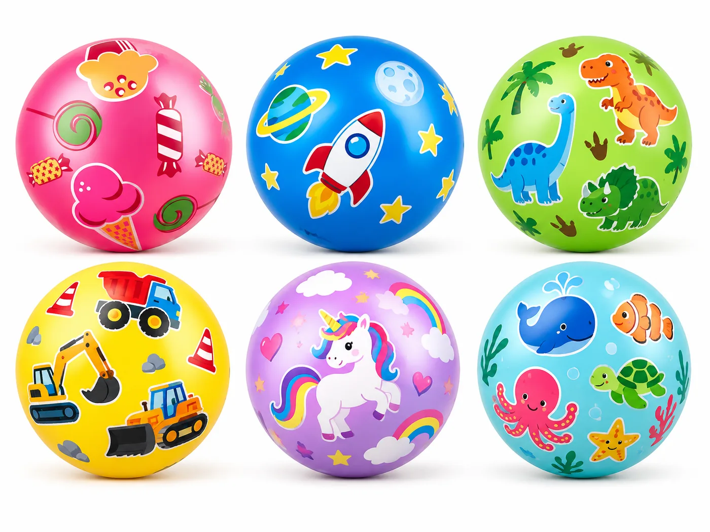 Kleine PVC ballen, Naar eigen ontwerp